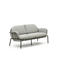 Kave Home 2-zits Tuinbank 'Joncols' 164cm, kleur Grijs/Groen
