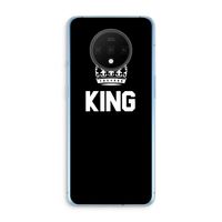 King zwart: OnePlus 7T Transparant Hoesje