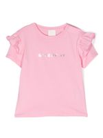 Givenchy Kids t-shirt à logo imprimé - Rose