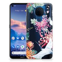Nokia 5.4 | TPU Hoesje | Bird Flowers