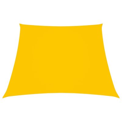 VidaXL Zonnezeil trapezium 2/4x3 m oxford stof geel