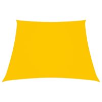 VidaXL Zonnezeil trapezium 2/4x3 m oxford stof geel