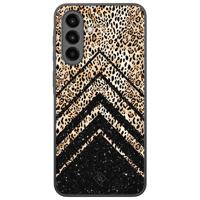 Samsung Galaxy A36 hoesje - Chevron luipaard