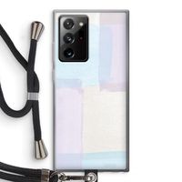 Square pastel: Samsung Galaxy Note 20 Ultra / Note 20 Ultra 5G Transparant Hoesje met koord