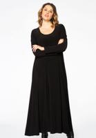 Yoek Maxi jurk | Zwart | Maat 38/40