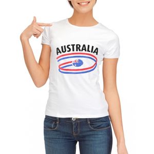 Shirts met vlaggen thema Australia voor dames