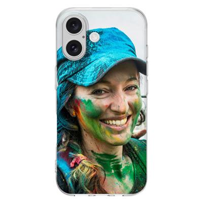 TPU Back Cover Hoesje Maken iPhone 16 | Eigen telefoonhoesje ontwerpen | Op maat gemaakt