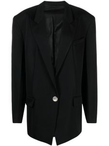 The Attico blazer Glen en laine vierge - Noir