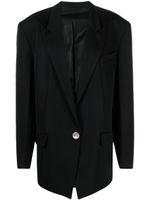 The Attico blazer Glen en laine vierge - Noir - thumbnail