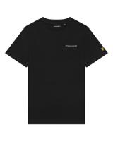 Script Embroidered T-shirt Jet Black