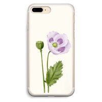 Purple poppy: iPhone 7 Plus Transparant Hoesje