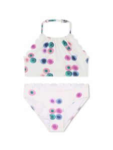 Chloé Kids bikini à imprimé graphique - Blanc