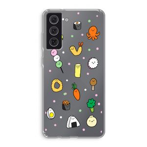 Happy bento friends: Samsung Galaxy S21 FE Transparant Hoesje