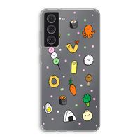 Happy bento friends: Samsung Galaxy S21 FE Transparant Hoesje