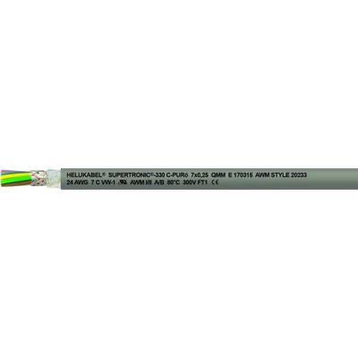 Helukabel 49809-1000 Geleiderkettingkabel S-TRONIC-330 C-PURö 3 x 0.25 mm² Grijs 1000 m