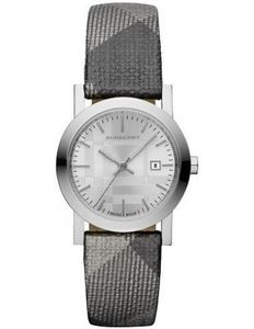 Horlogeband Burberry BU1873 Leder/Kunststof Bi-Color 16mm