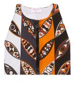 PUCCI haut de bikini à imprimé graphique - Blanc