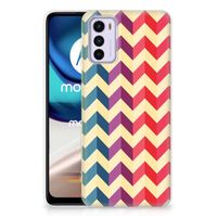 Motorola Moto G42 TPU bumper Zigzag Multi Color