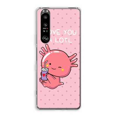 Love You A Lotl: Sony Xperia 1 III Transparant Hoesje