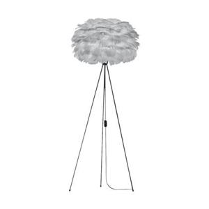 Umage Eos Medium vloerlamp light grey - met tripod zwart - Ø 45 cm