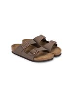 Birkenstock Kids sandales à attaches scratch - Marron