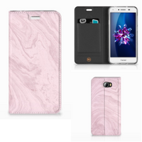 Huawei Y5 2 | Y6 Compact Standcase Marble Pink - Origineel Cadeau Vriendin