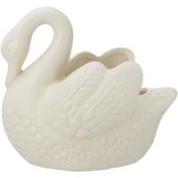 Blokker bloempot Swan - 29x20x24,5cm - creme