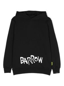 Barrow kids hoodie zippé à logo imprimé - Noir