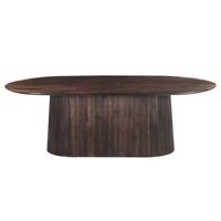 Livingfurn - Eetkamertafel Salvator Walnut 300cm - Mangohout