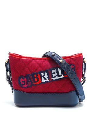 CHANEL Pre-Owned sac porté épaule matelassé Gabrielle (2017) - Rouge