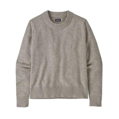 Patagonia Recycled Wool-Blend Crewneck Dames Trui Salt Grey L