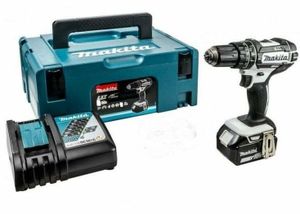 Makita DHP482T1JW boor 1900 RPM Zonder sleutel 1,8 kg Zwart, Blauw, Wit