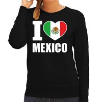 I love Mexico supporter sweater / trui zwart voor dames 2XL  -