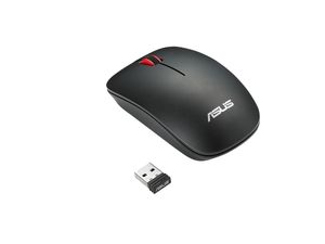 ASUS WT300 RF Draadloos Optisch 1600DPI Ambidextrous Zwart, Rood muis