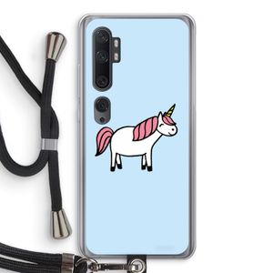 Eenhoorn: Xiaomi Mi Note 10 Transparant Hoesje met koord