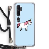 Eenhoorn: Xiaomi Mi Note 10 Transparant Hoesje met koord