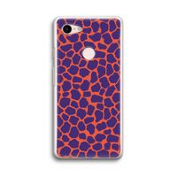 Purple Giraffe: Google Pixel 3 Transparant Hoesje