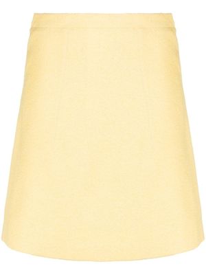 Patou minijupe à coupe trapèze - Jaune