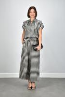 Weekend Max Mara broek Donare 001 navy vichy