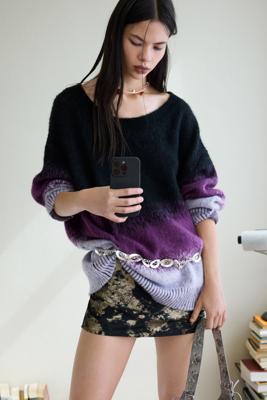 Trui met verloop breiwerk - RED - L