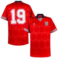 Engeland Shirt Uit 1990-1993 + Nummer 19 (Gascoigne)