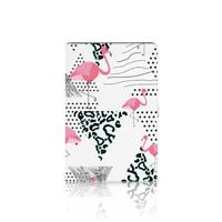 Samsung Galaxy Tab S7 FE | S7+ | S8+ Flip Case Flamingo Triangle
