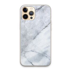 Witte marmer: iPhone 13 Pro Max Transparant Hoesje