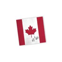 Canada landen vlag thema servetten - 40x stuks - 33 x 33 cm - Papier