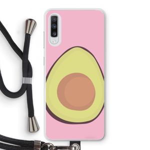 Avocado: Samsung Galaxy A70 Transparant Hoesje met koord
