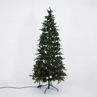 Kunstkerstboom Killington Fir Prelit 240 cm Hoog Groen Wit 460 lampjes Everlands