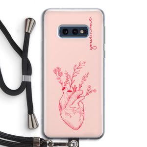 Blooming Heart: Samsung Galaxy S10e Transparant Hoesje met koord