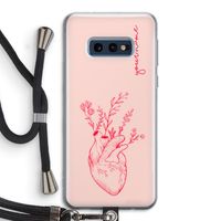 Blooming Heart: Samsung Galaxy S10e Transparant Hoesje met koord