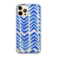 Blauwe pijlen: iPhone 13 Pro Max Transparant Hoesje