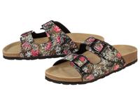 esmara Dames slippers (37, roze/zwart/wit)